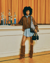 HEART BAG CHARM PEARL