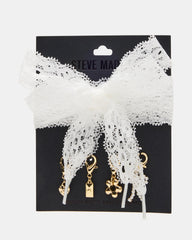 SHOE LACES AND CHARMS LACE WHITE