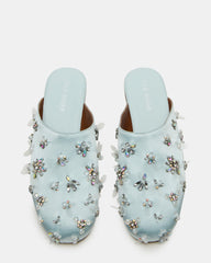 PEARSON BLUE SATIN RHINESTONES