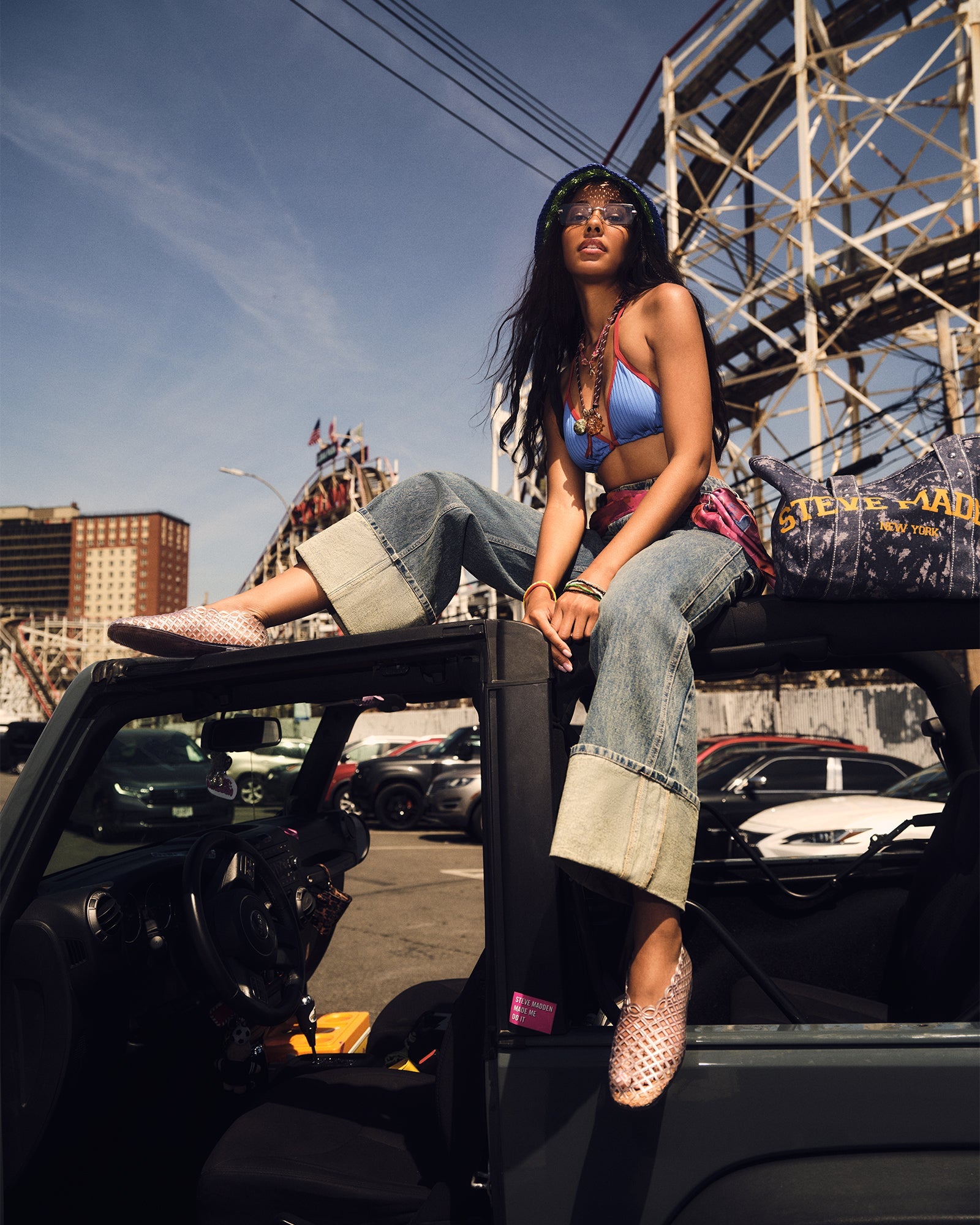 DEVYN BAG DENIM FABRIC