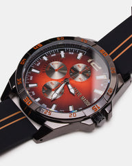MEN'S ALLOY WATCH BLACK/RED