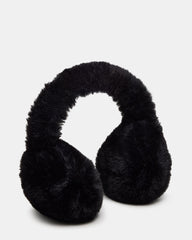ALL OVER FAUX EARMUFFS BLACK