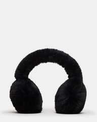 ALL OVER FAUX EARMUFFS BLACK
