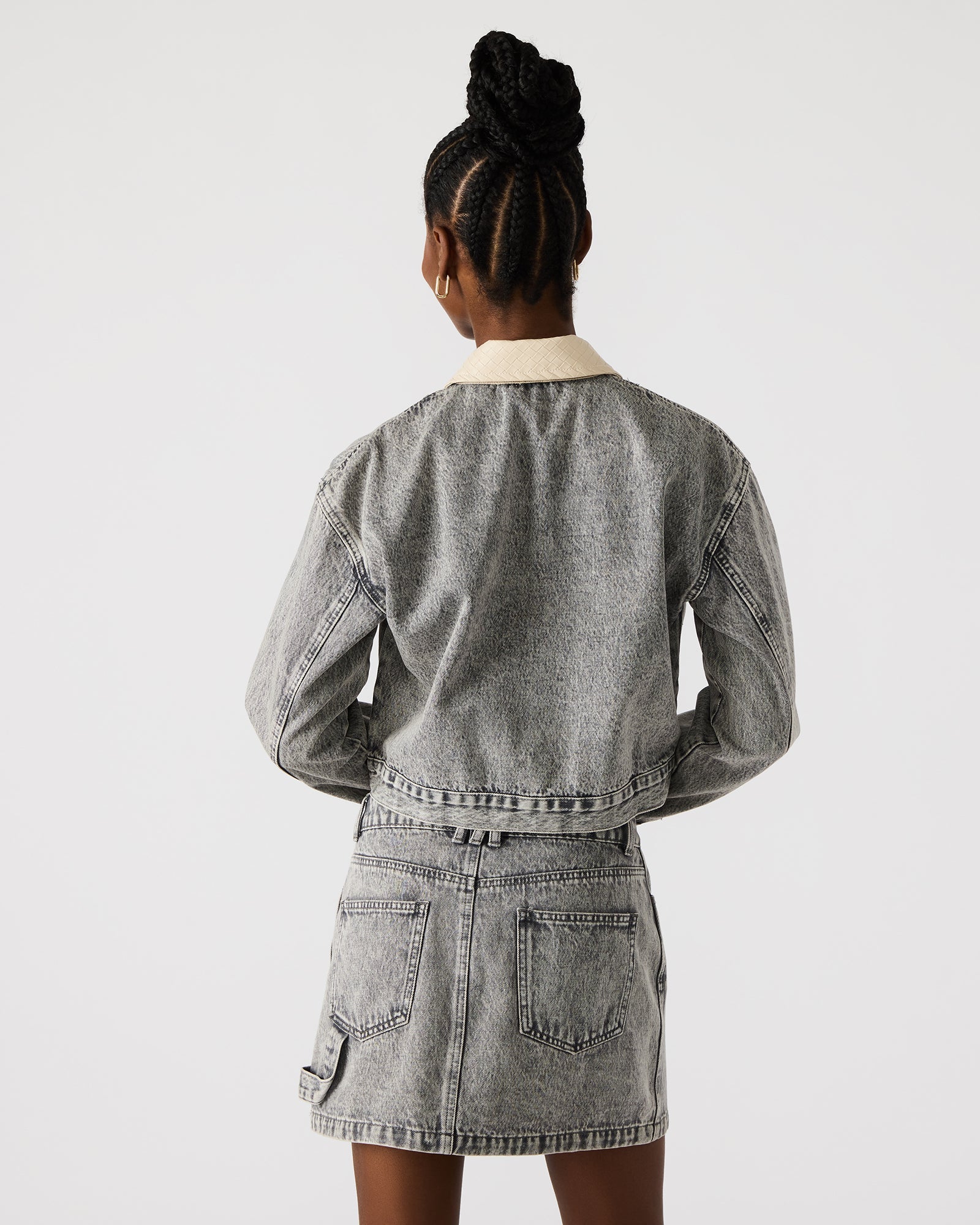 GLACIA DENIM JACKET LIGHT GREY
