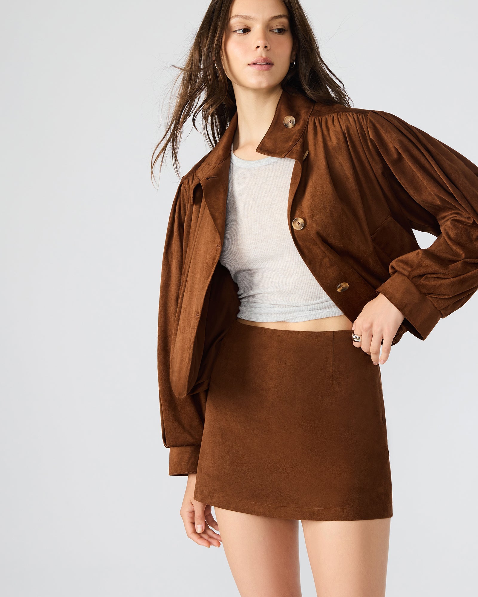 CINDI SKORT CHICORY COFFEE