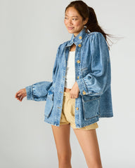 MARCELINE DENIM JACKET FOREVER BLUE