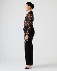 LILIANNA TOP BLACK MULTI