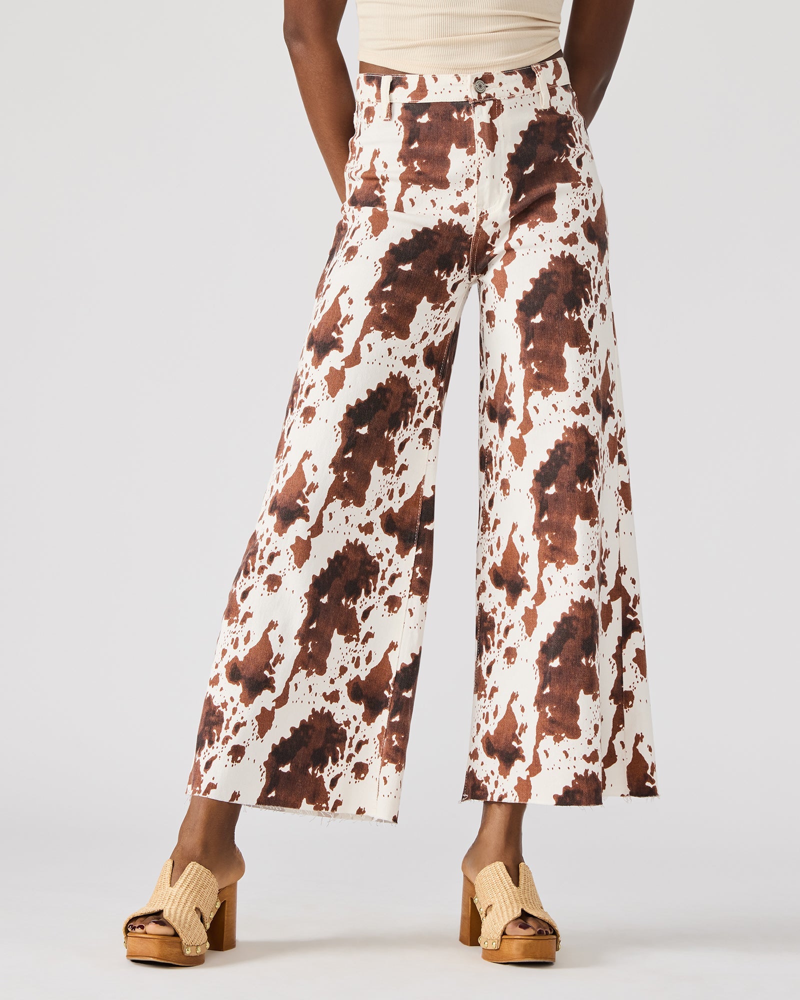 HARLI JEAN BROWN COW PRINT