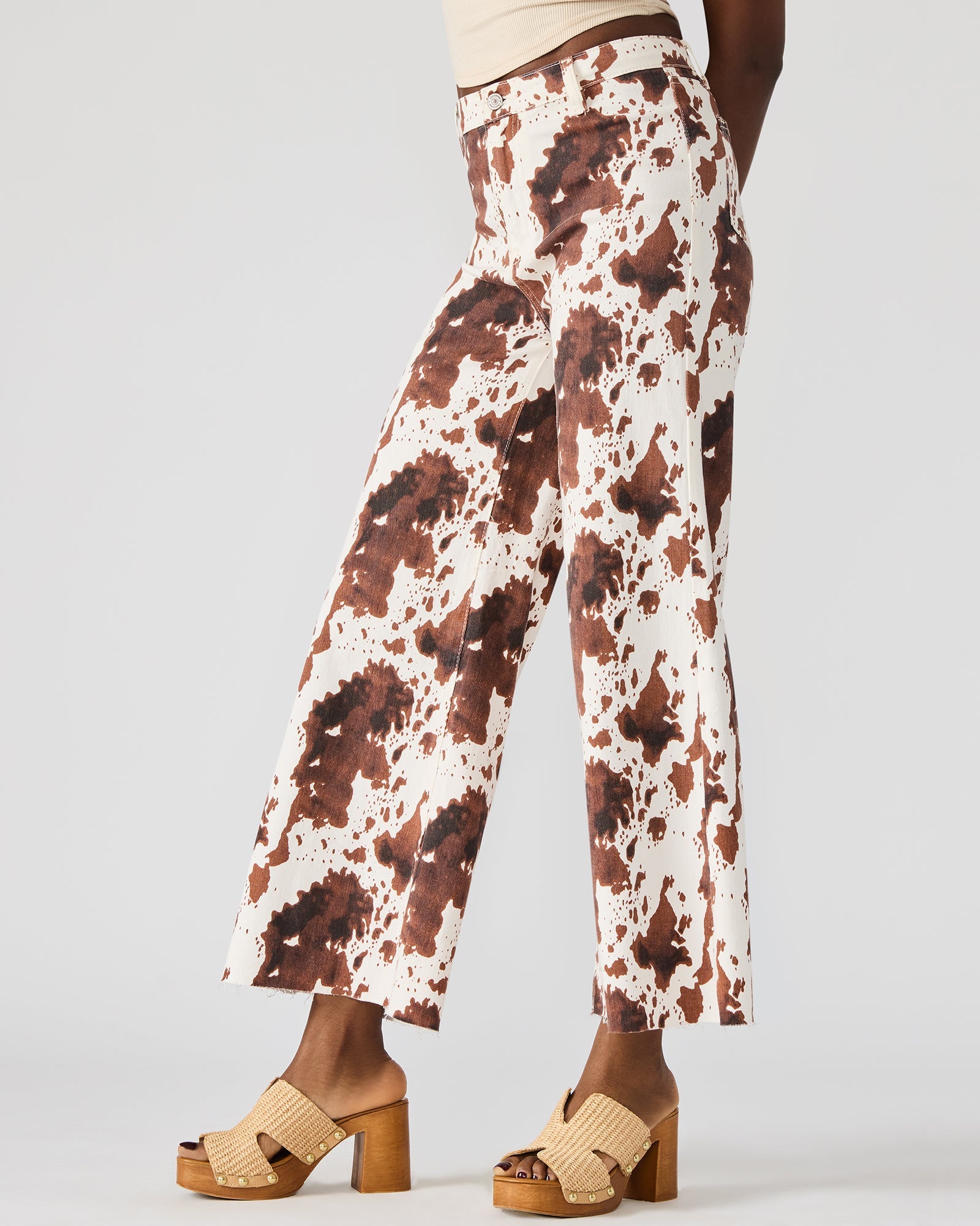 HARLI JEAN BROWN COW PRINT