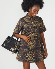 CALLEB BAG BLACK CROCODILE