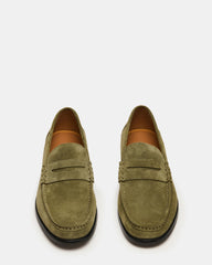 HUCKLE GREEN SUEDE