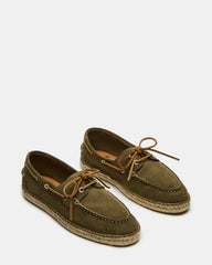 PANCHO OLIVE SUEDE