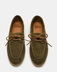 PANCHO OLIVE SUEDE