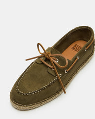 PANCHO OLIVE SUEDE