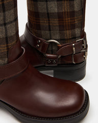 ASTOR FLANNEL BROWN MULTI