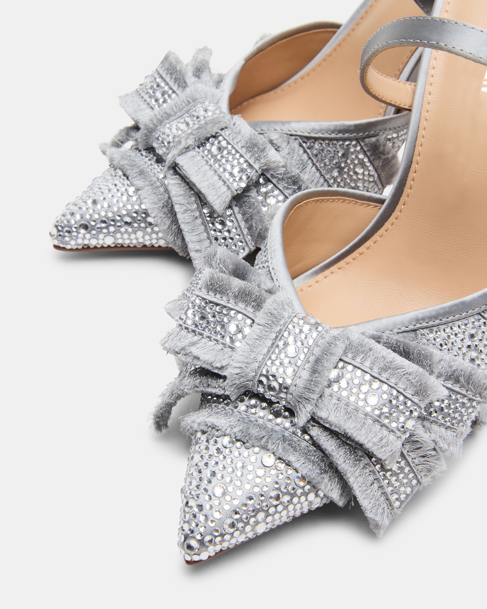 BAYLIN GREY SATIN RHINESTONES
