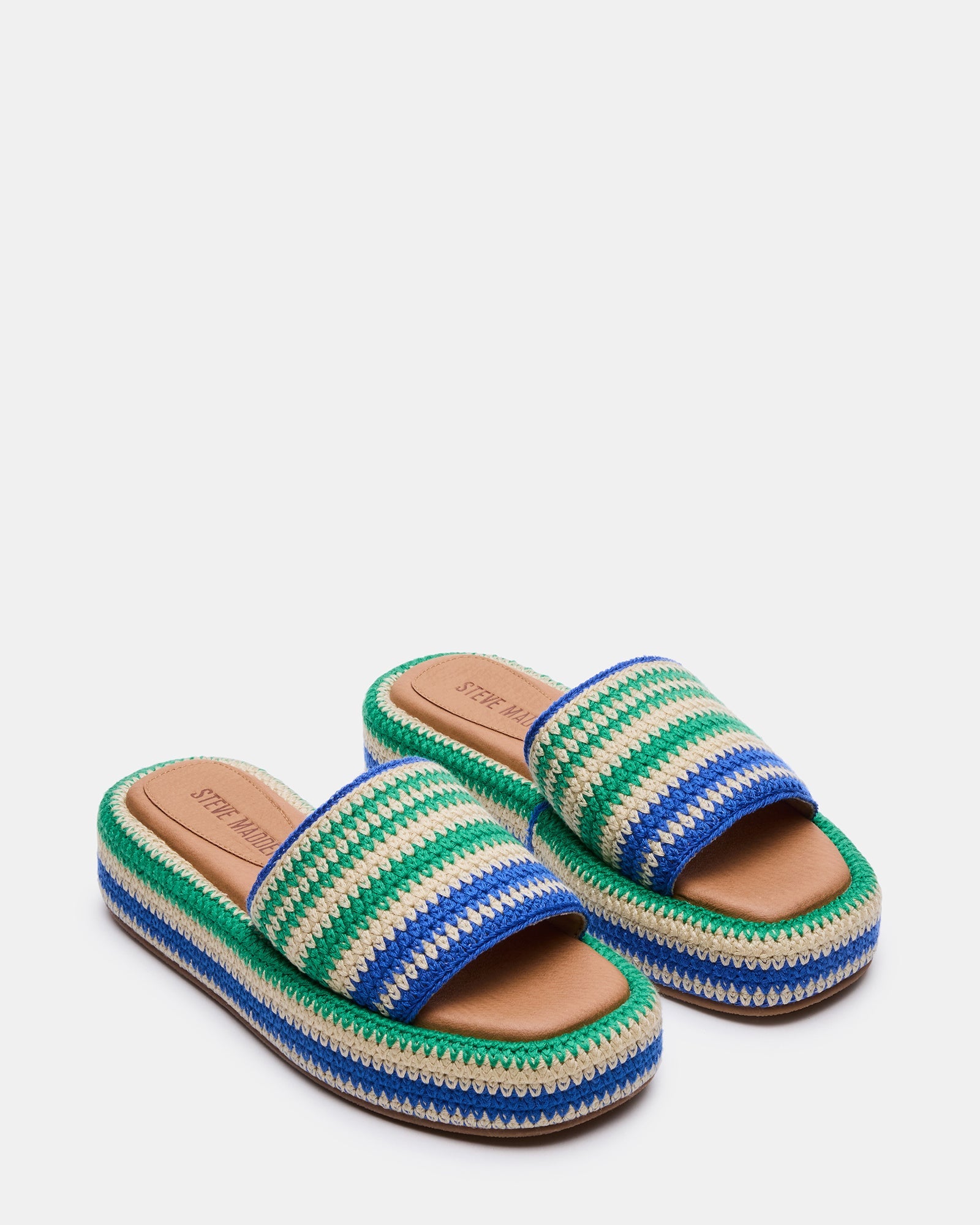 BEACHY WOVEN GREEN MULTI