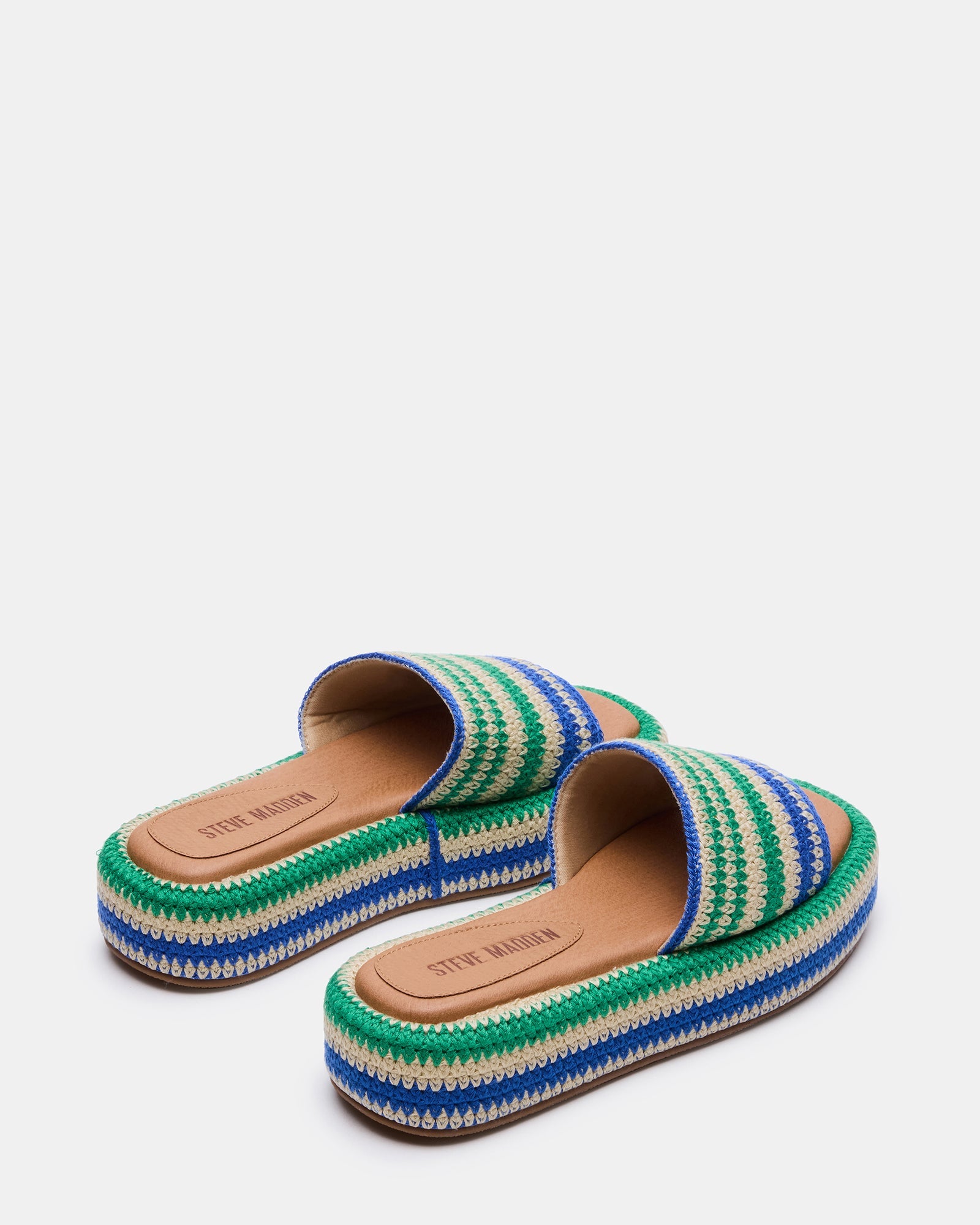 BEACHY WOVEN GREEN MULTI