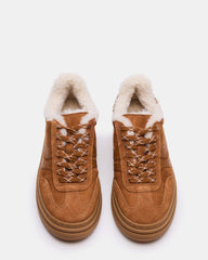 DODGE FAUX FUR CHESTNUT SUEDE