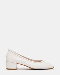 MOLLIE WHITE LEATHER