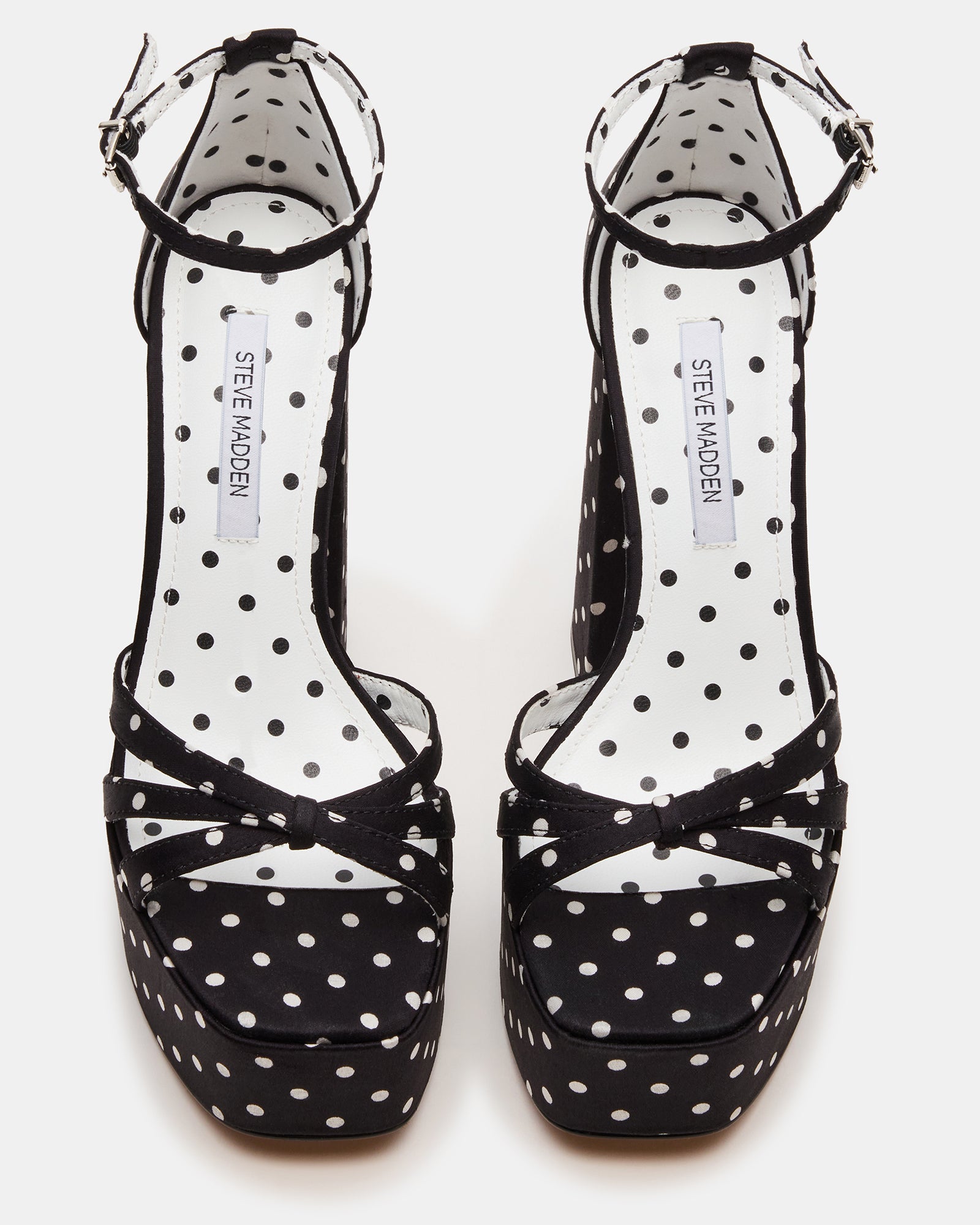 RETRO WHITE/BLACK POLKA DOT
